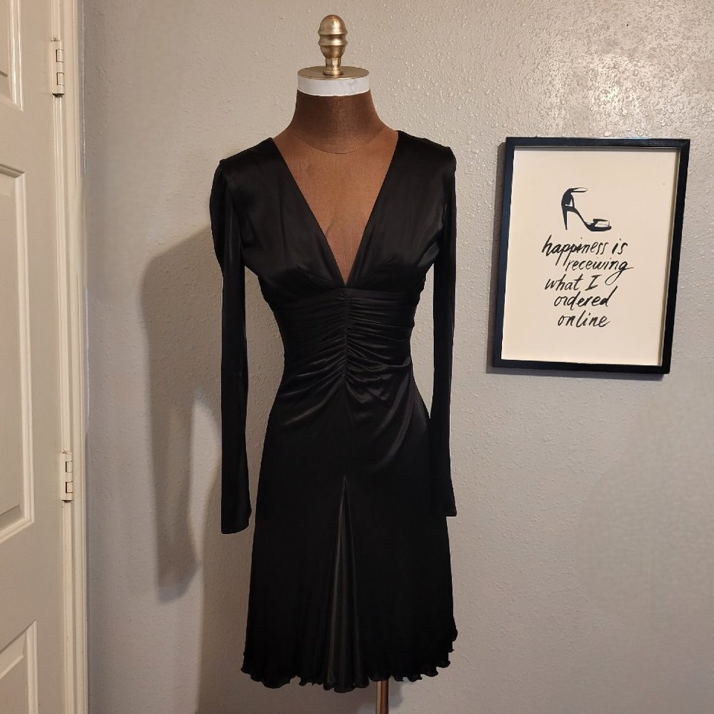 Versace Deep V-Neck Dress